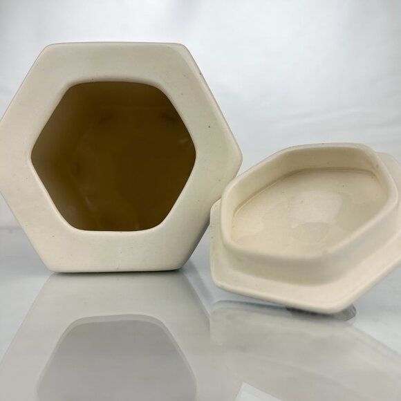 Vintage Kitchen Decor | Masons Vista Blue Stoneware Jar with Lid | - Picture 4 of 7